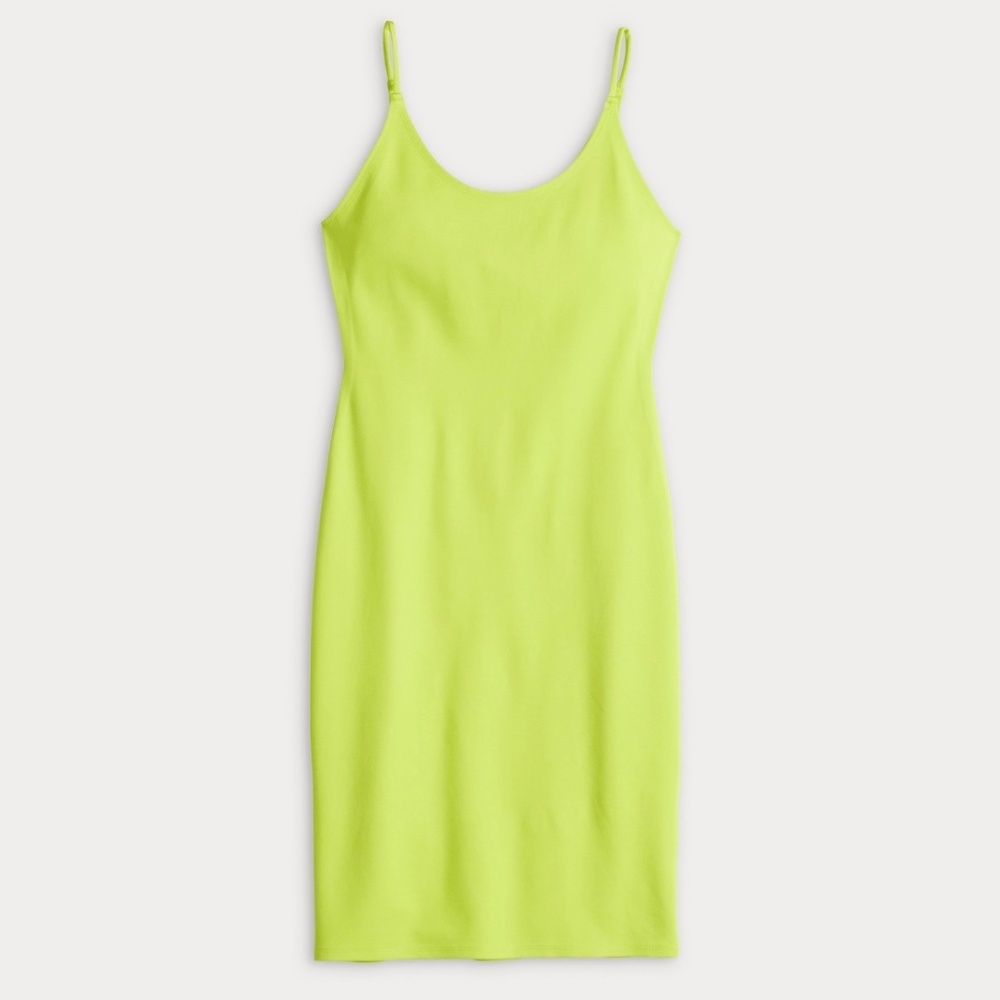 NWT Jr’s Derek Heart Supple Stretch Ponte Midi Body-con Dress Lime Size: Medium